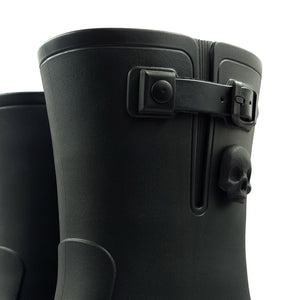 BOTAS MUJER BLACK METALLIC SKULL