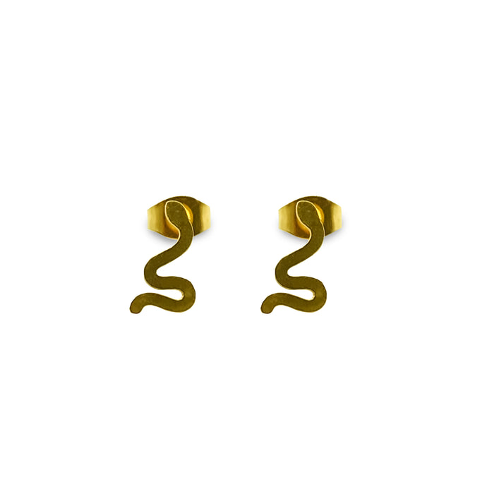 ARETES ACERO GOLD SNAKE