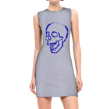 Cargar imagen en el visor de la galería, VESTIDO SKULL PAINT GRAY