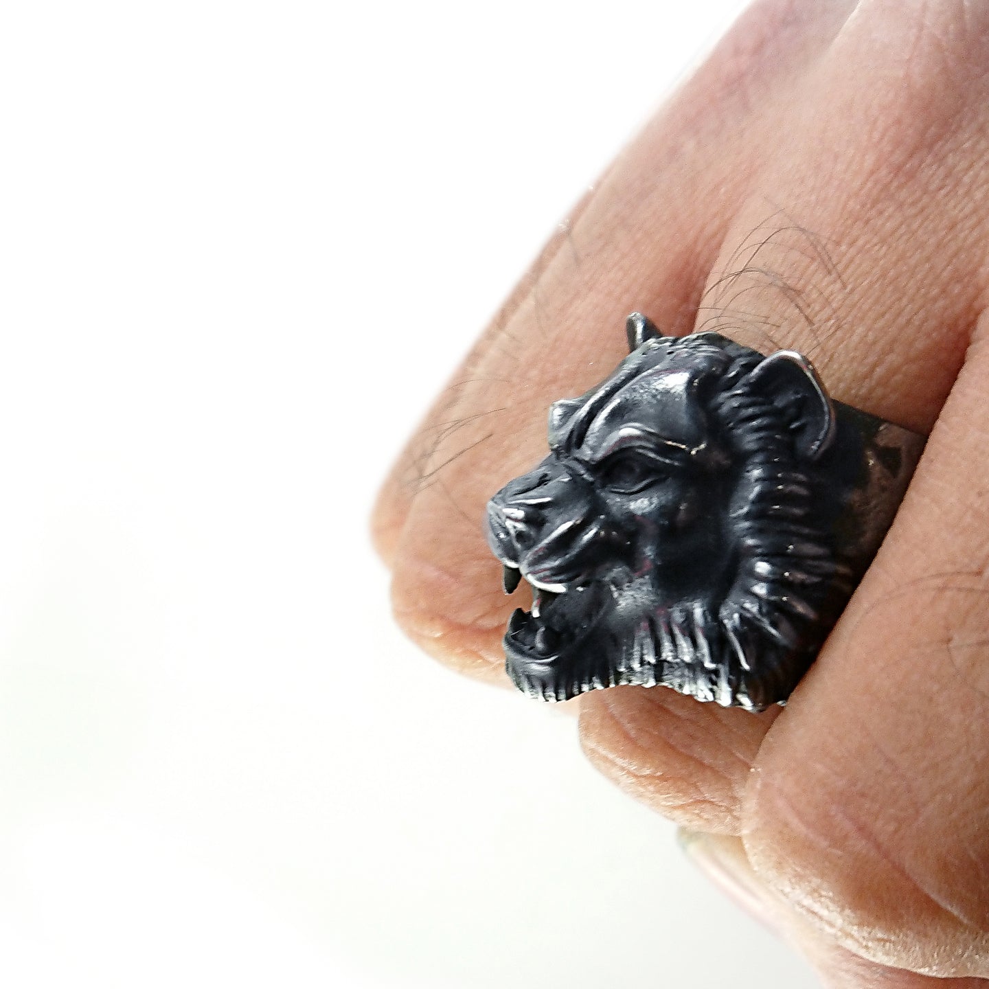 ANILLO PLATA TIGRE